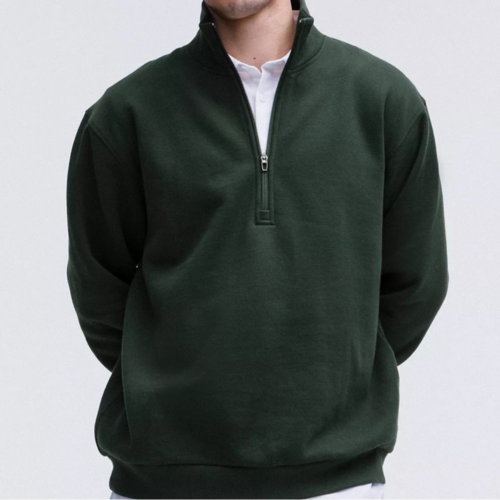 Steady state half zip hoodie in legacy green